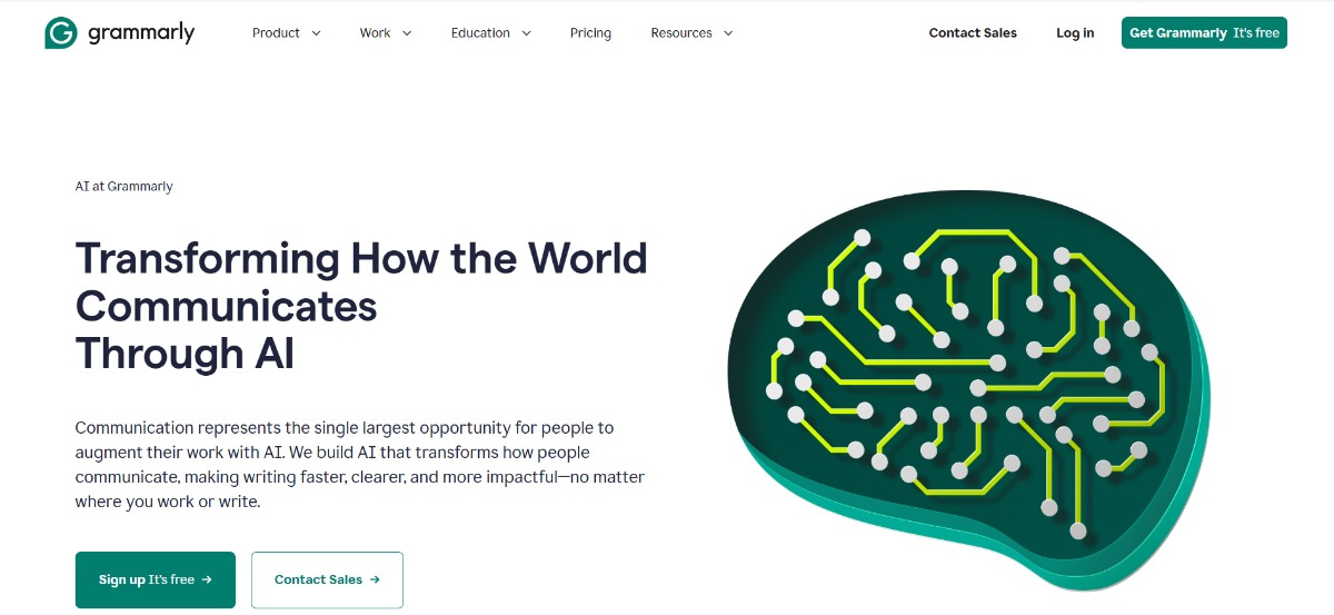 Grammarly Go AI grammar checker