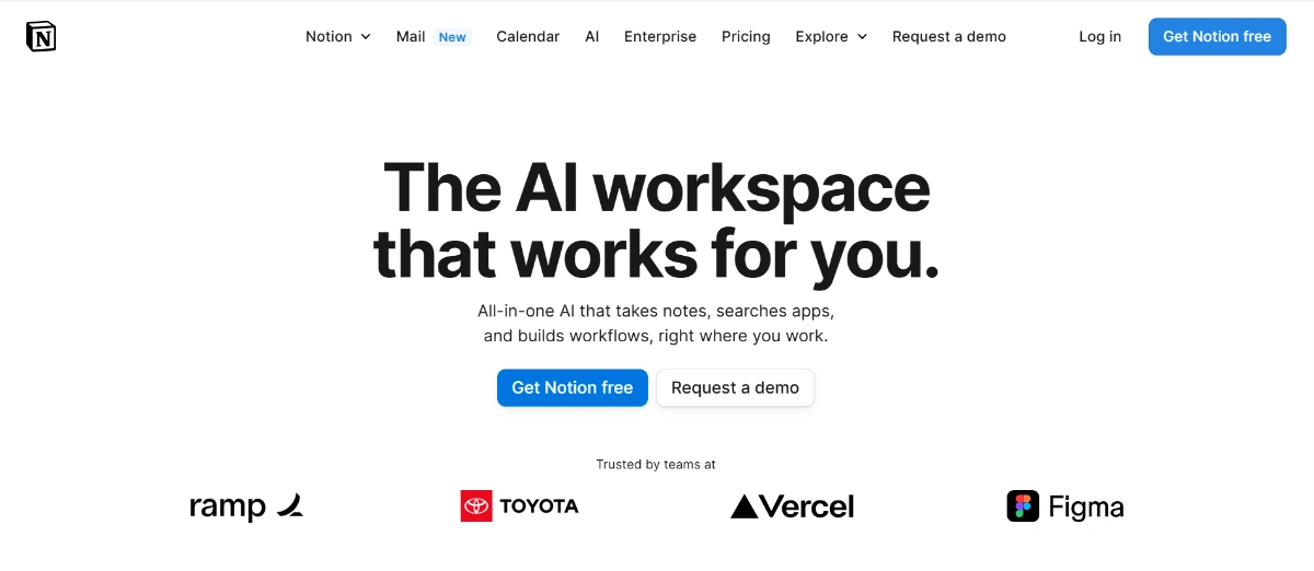Notion AI smart note-taking tool