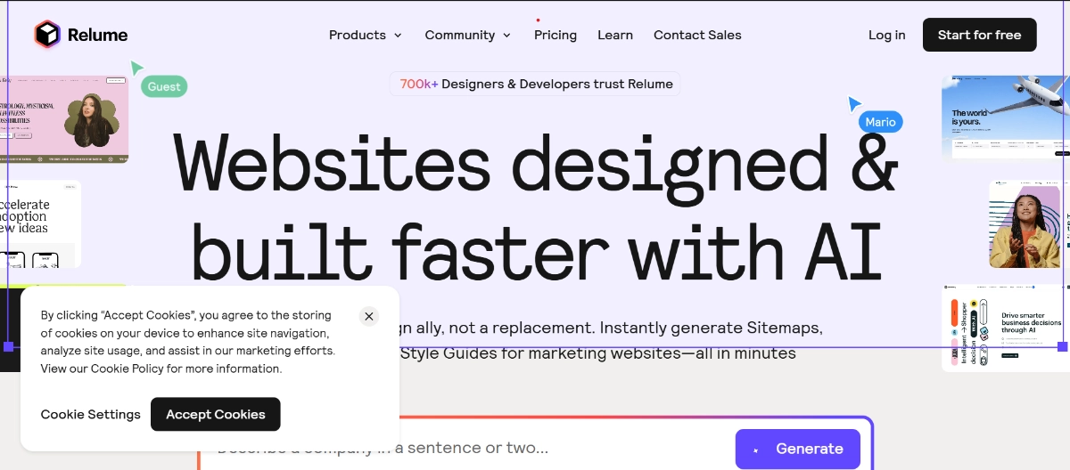 Relume turning wireframes into components
