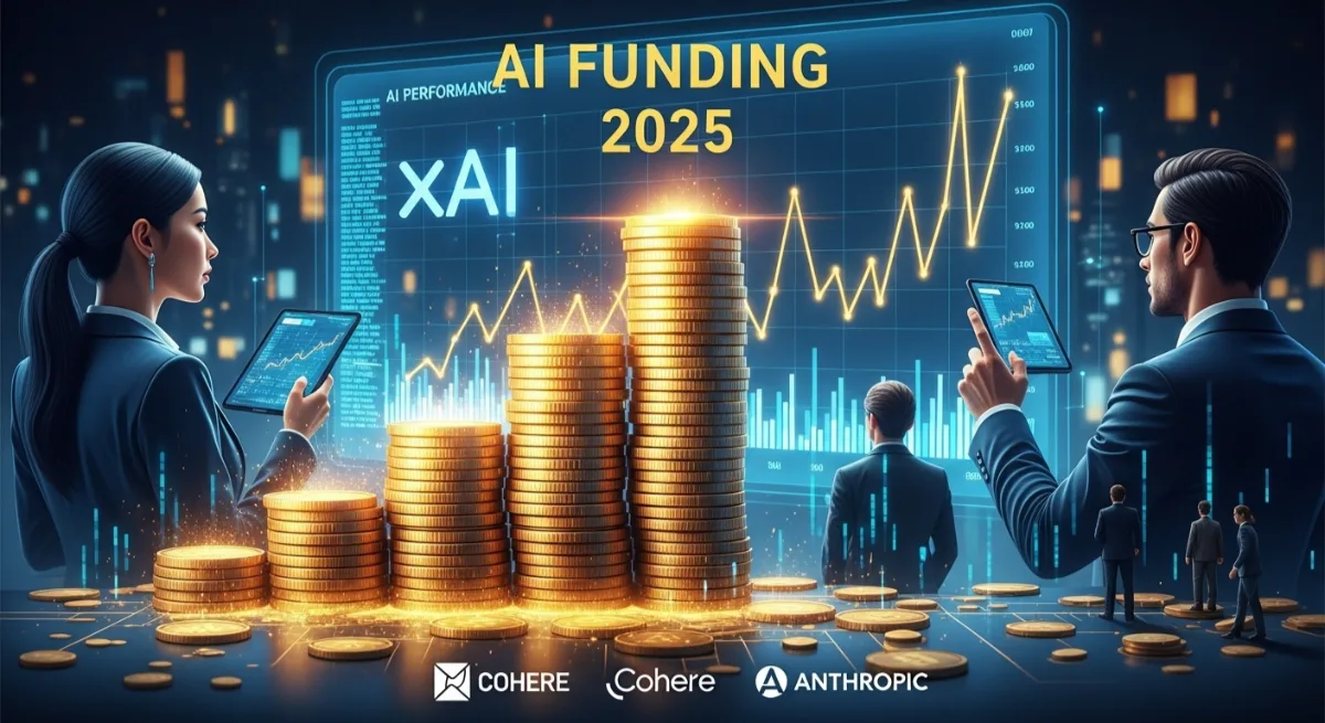 AI investment trends in 2025 highlighting xAI, Anthropic, and Cohere