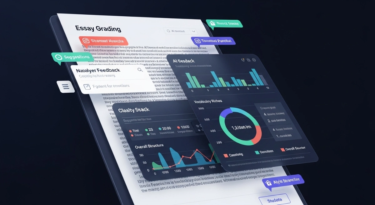 AI tool grading student assignments instantly.