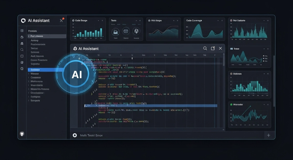GitHub Copilot AI auto-generating and fixing code